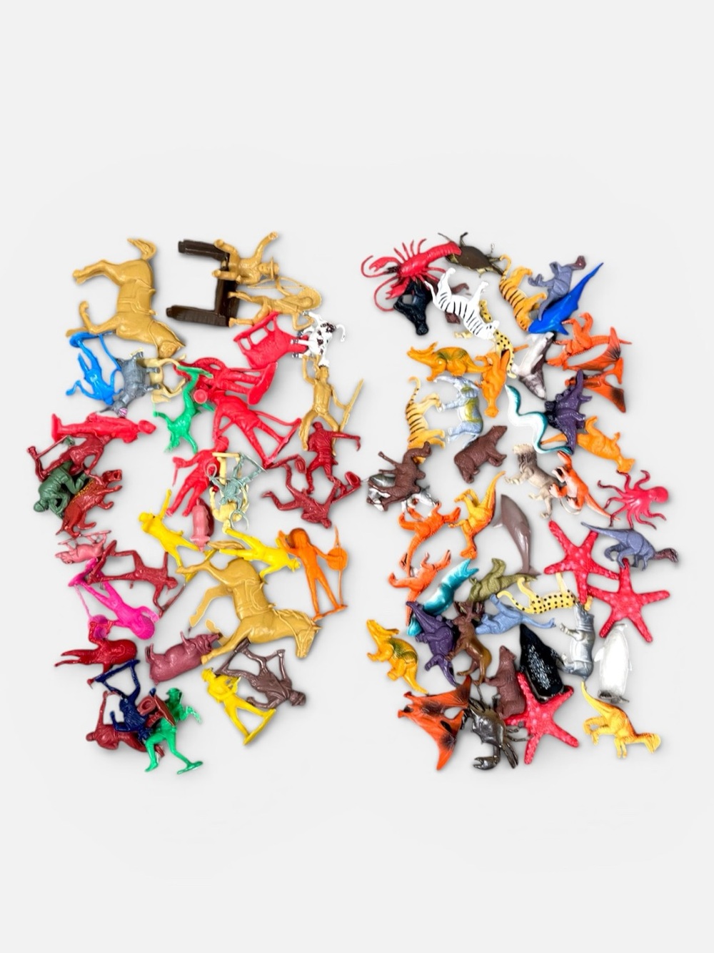 Assorted Colorful Plastic Animal & Figures